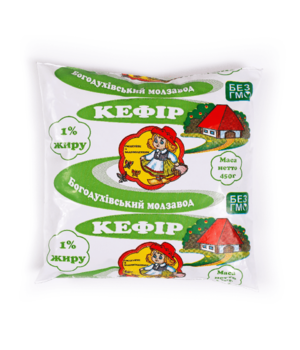 Кефір БОГОДУХІВСЬКИЙ МОЛЗАВОД 1%, 450г